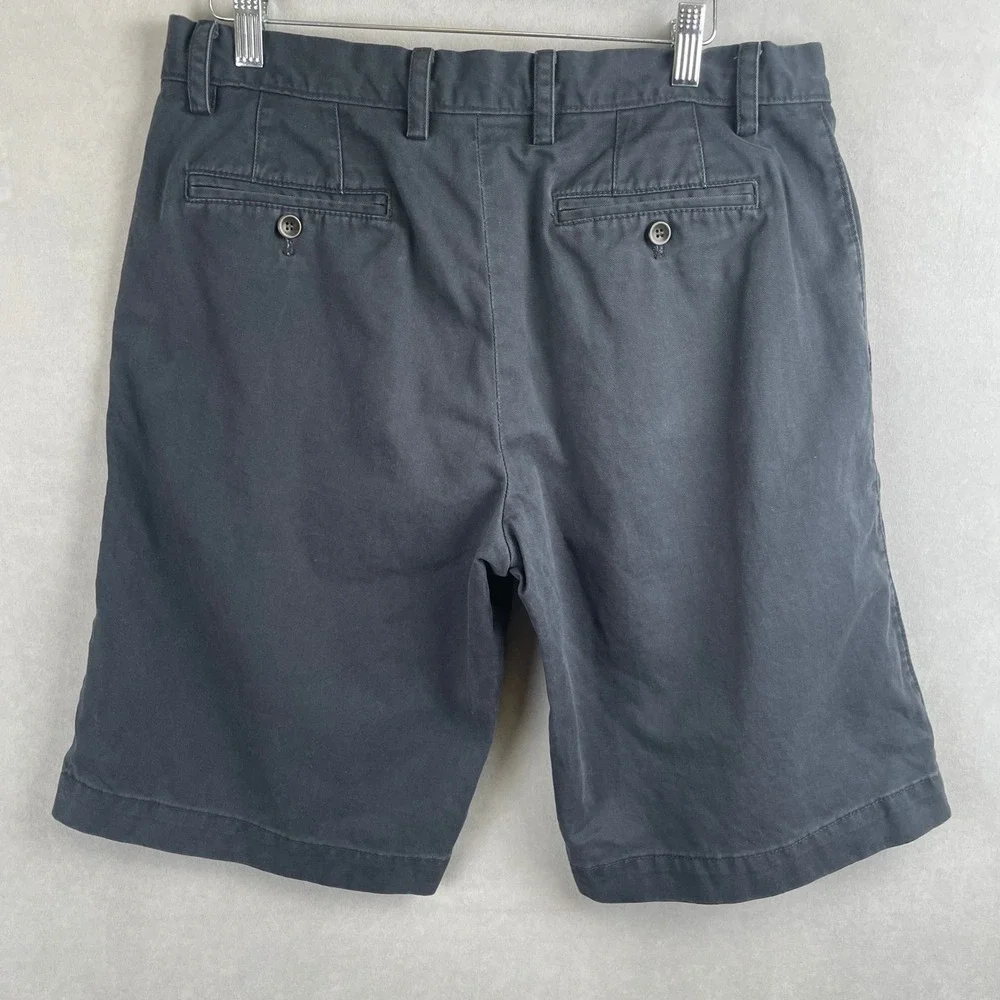 Banana Republic Mens Navy Blue Cotton Chino Shorts Size 33 Preppy Old Money